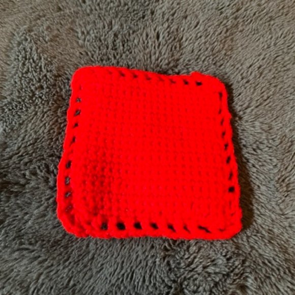 Christmas Coasters Handmade Crocheted Items Set of Two Christmas Gift & Ornament - Picture 4 of 7